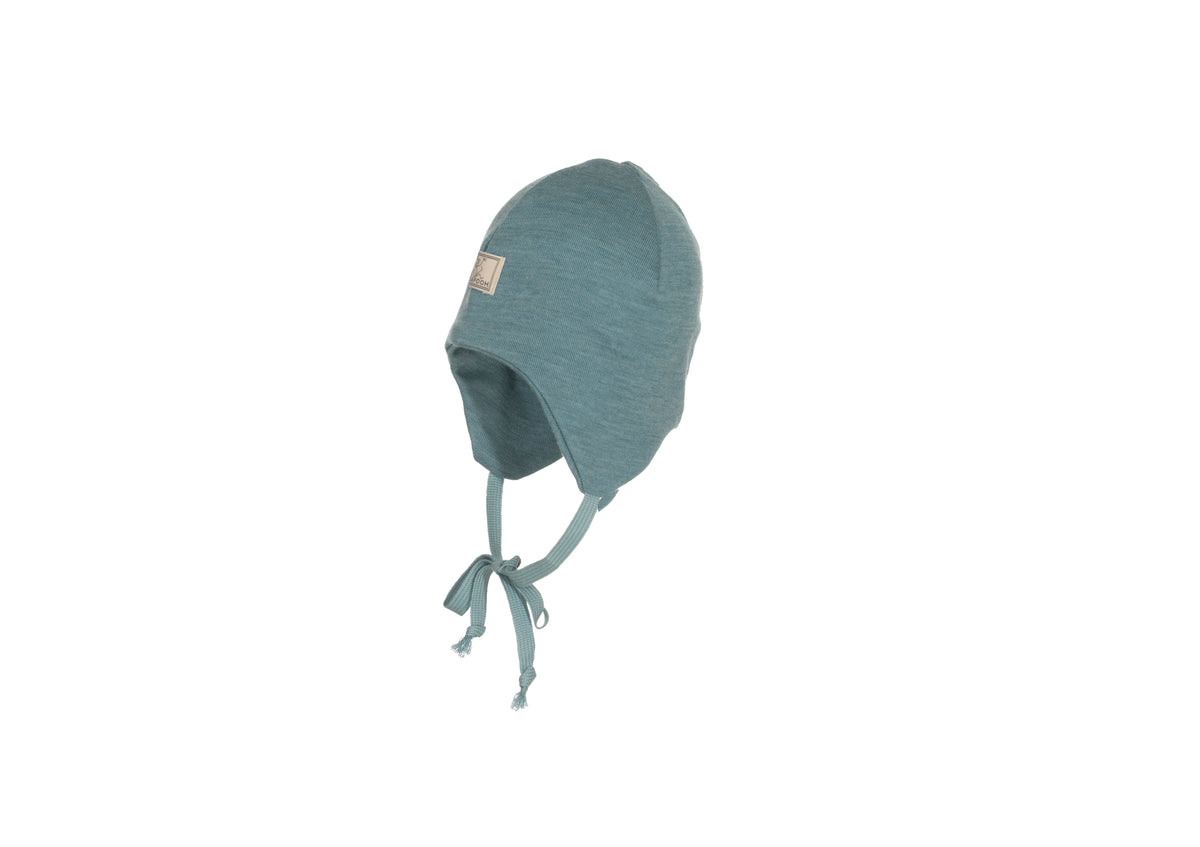 Pickapooh Mütze Radler aus Wolle/Seide in sea green