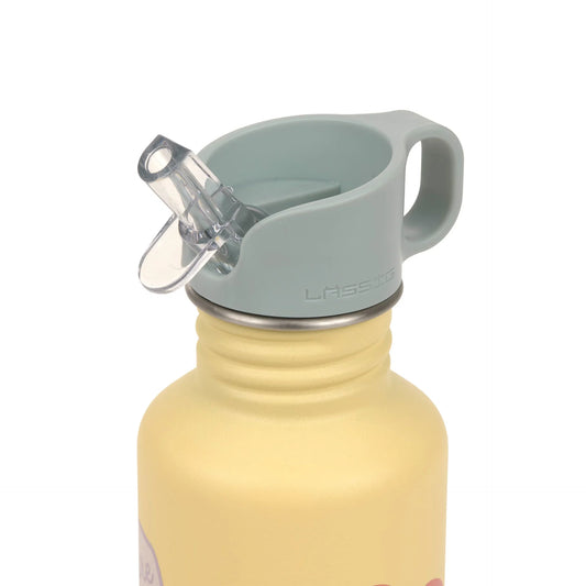Lässig Edelstahl Kinder Trinkflasche 500 ml - Happy Trails, Blume