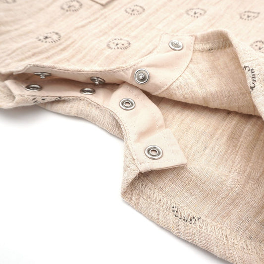 maximo GOTS BABY-Latzshorts, Taschen Musselinstoff, Futter, Windelöffnung