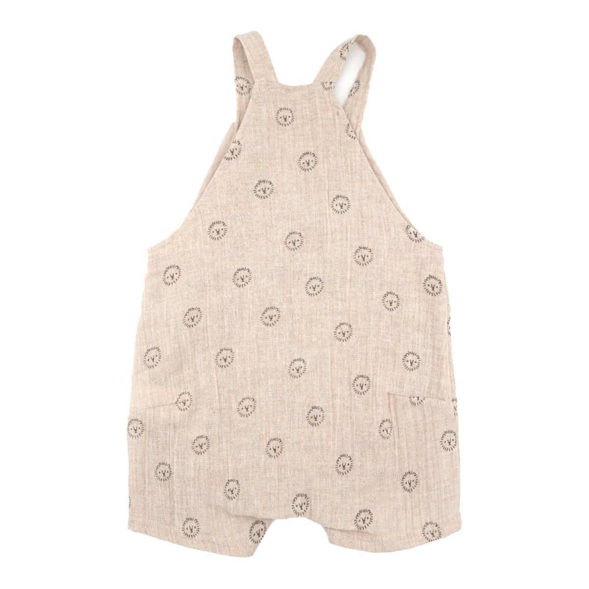 maximo GOTS BABY-Latzshorts, Taschen Musselinstoff, Futter, Windelöffnung
