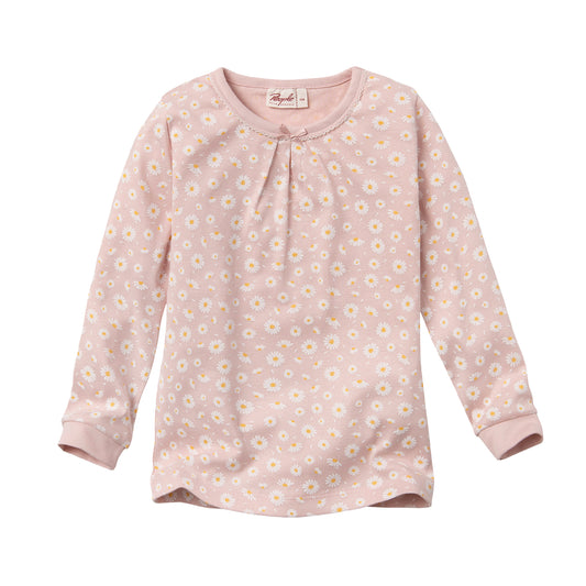 People Wear Organic Pyjama in rosa mit Motiv "Gänseblümchen" GOTS