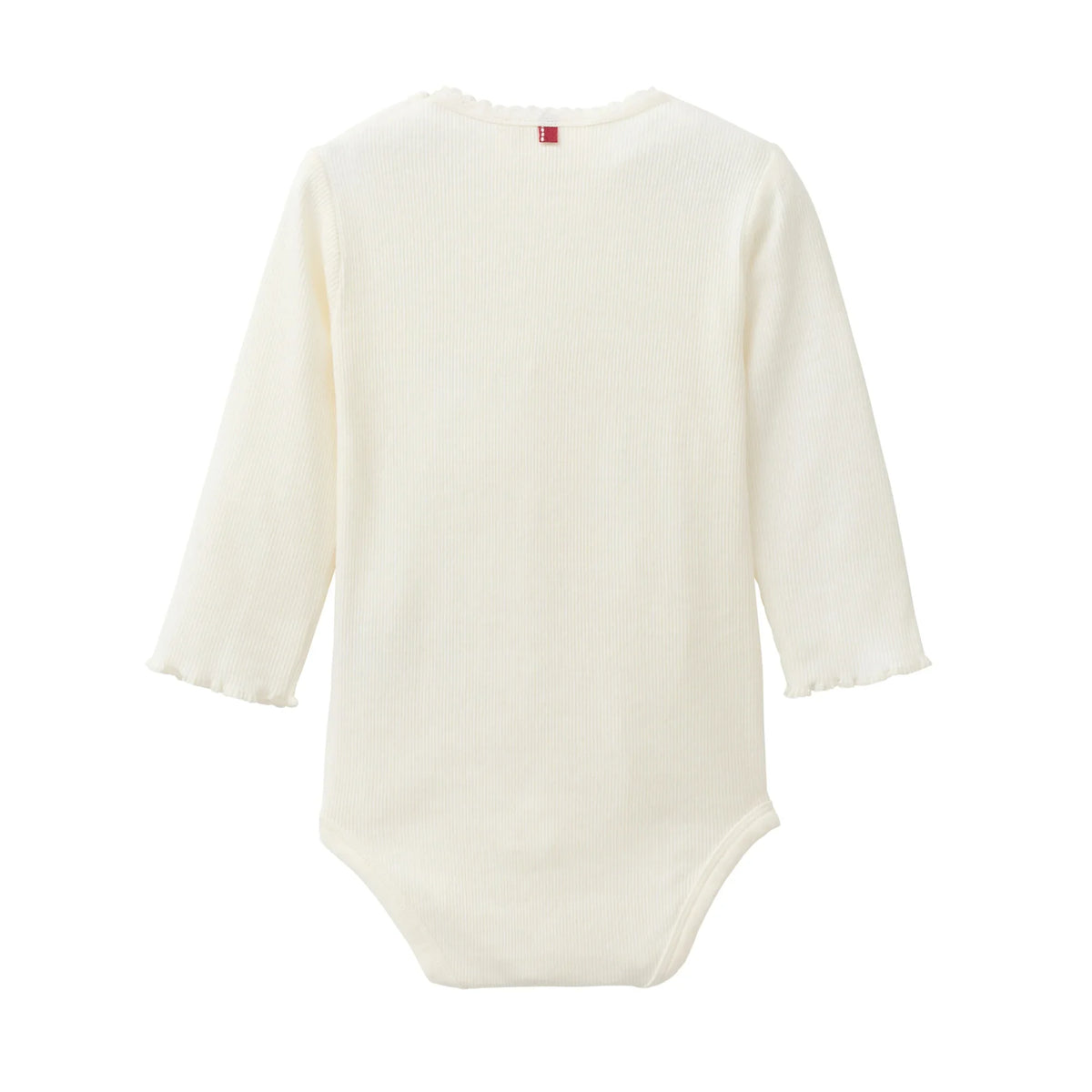 People Wear Organic Body Langarm mit Häkel- und Kräuselkante GOTS