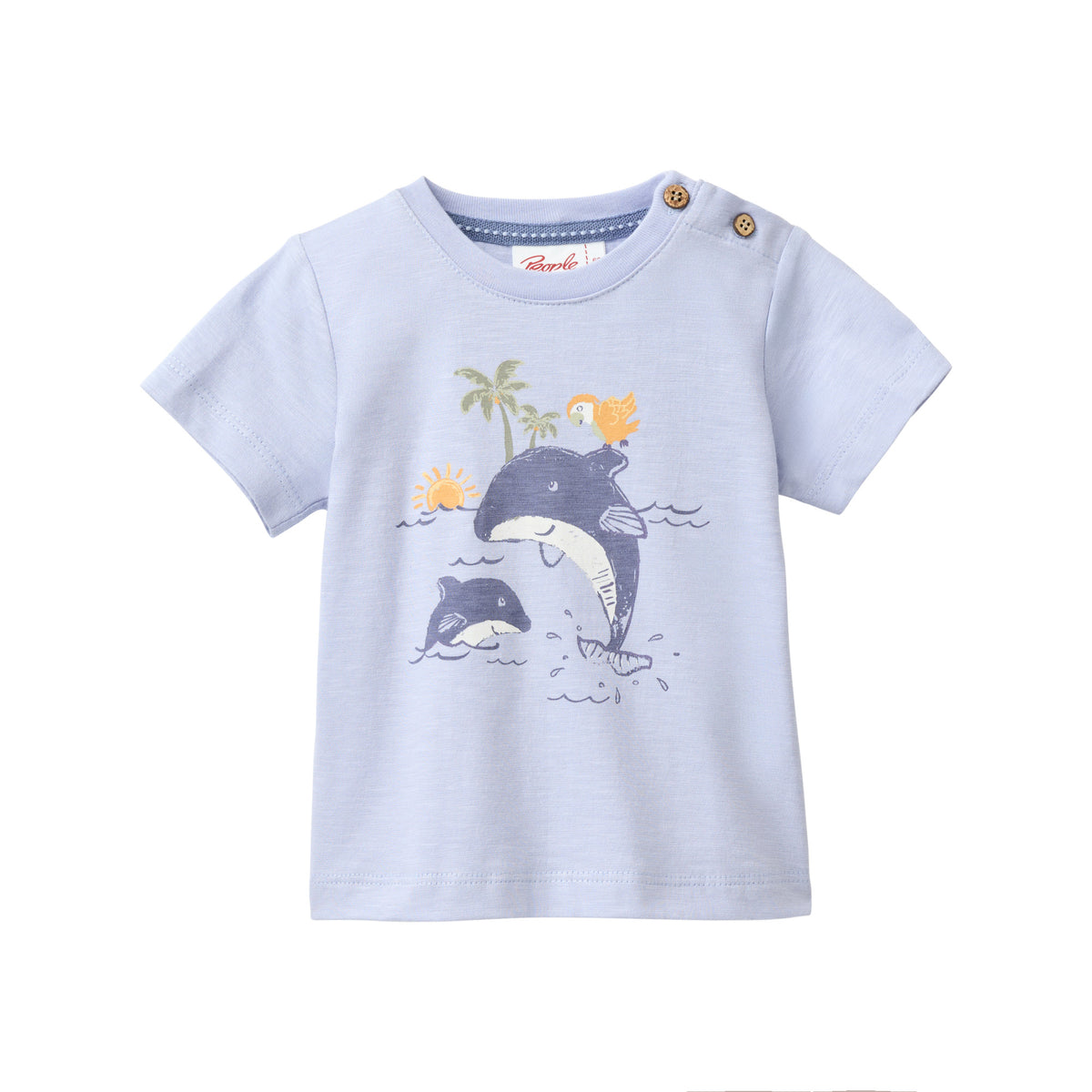 People Wear Organic Kurzarm-Shirt 'Dolphin' GOTS