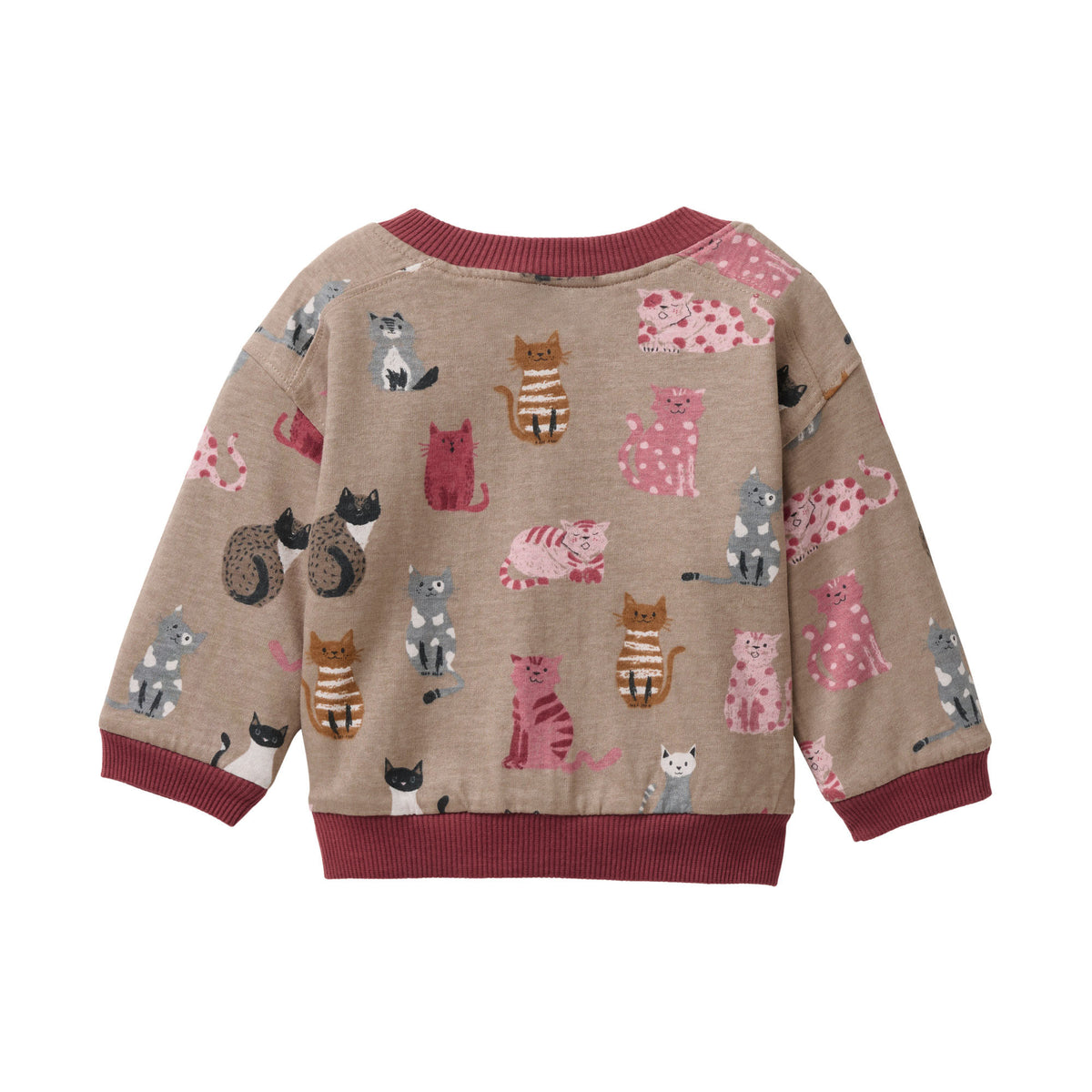 People Wear Organic Nicki-Sweatjacke zum Wenden Rosenholz GOTS