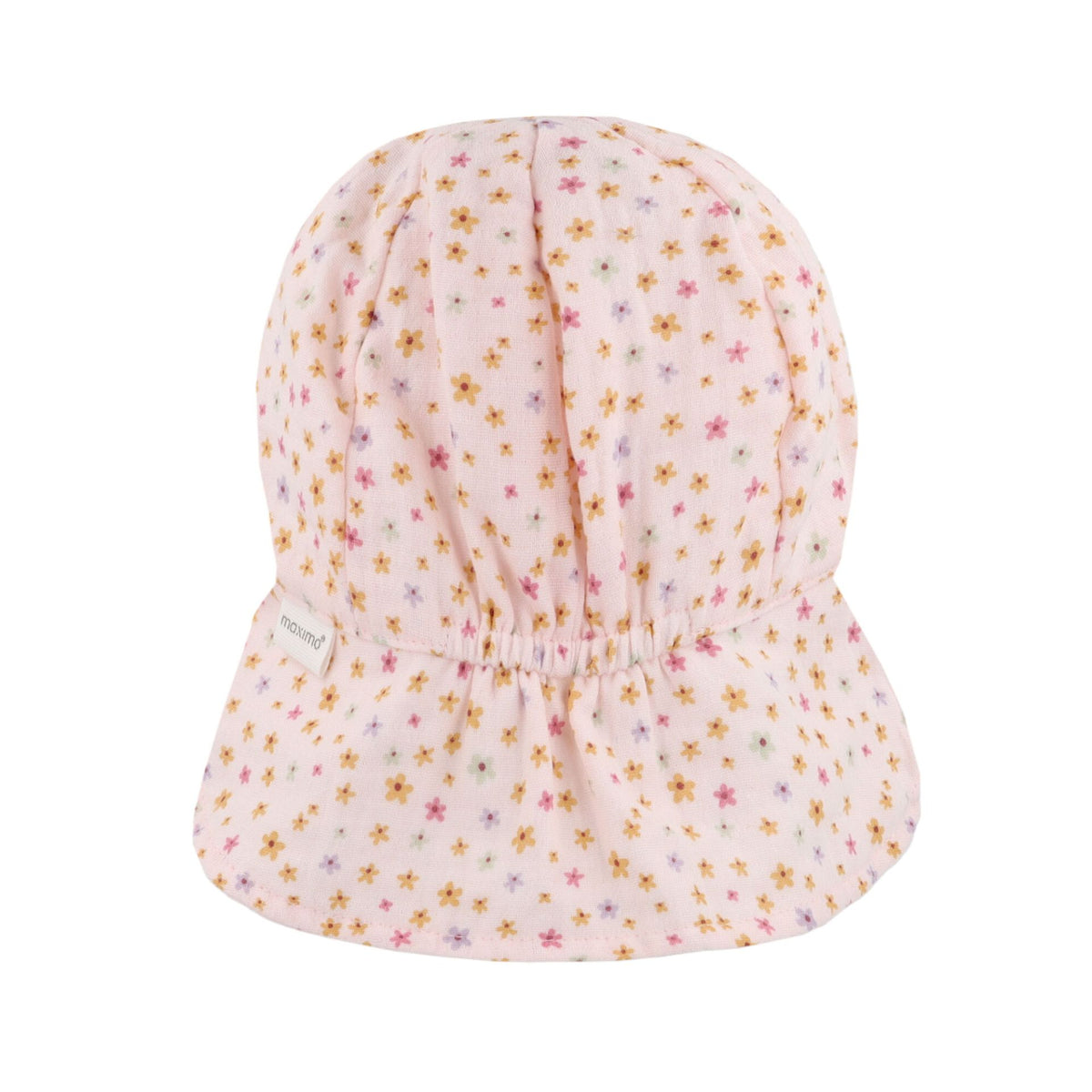 maximo BABY-Schildmütze, Band Musselinstoff, Nackenschutz, Futter, UV GOTS