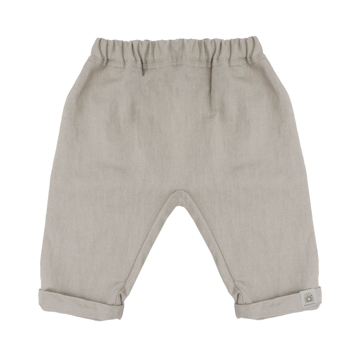 maximo GOTS BABY-Krempelhose, uni Leinenoptik