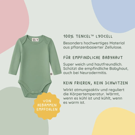Eve + Olive Baby Body - Kurzarm - Sweet Rose