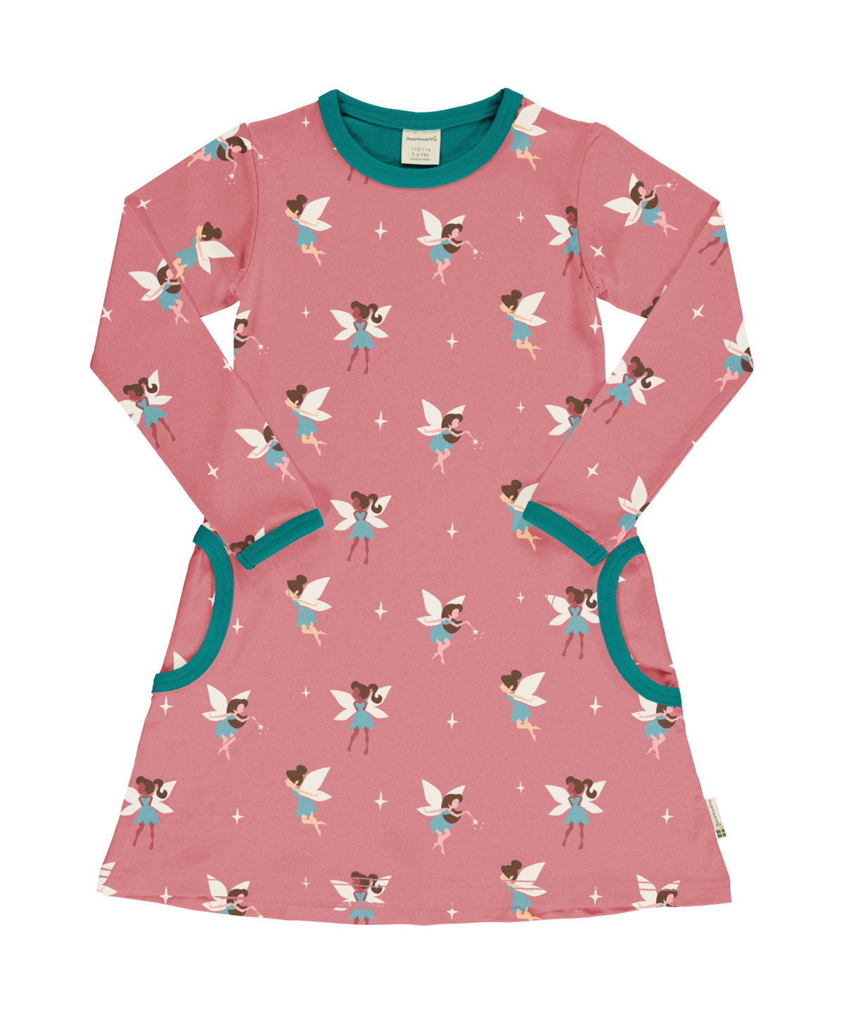 Maxomorra Kleid Langarm Fairy GOTS