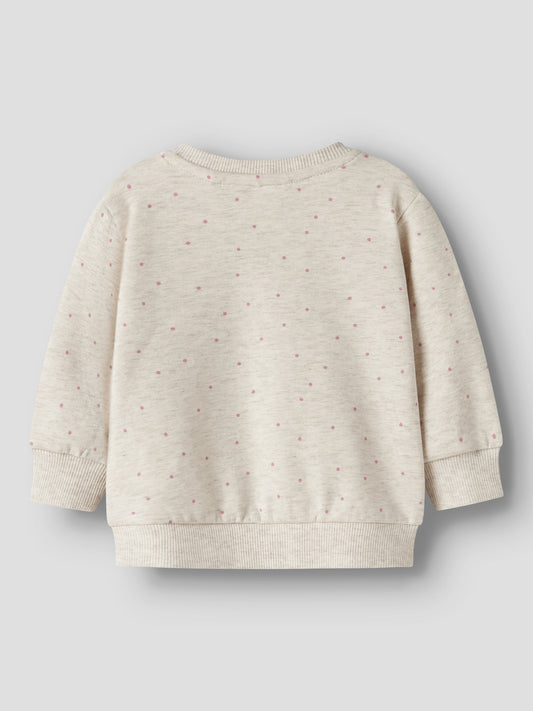Name it Sweatshirt mit applizierter Blume aus Bio-Baumwolle