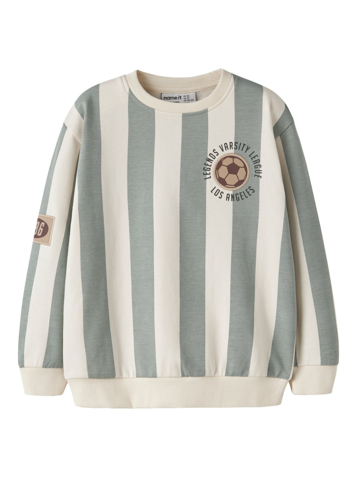 Name it Sweatshirt getreift mit Fußball