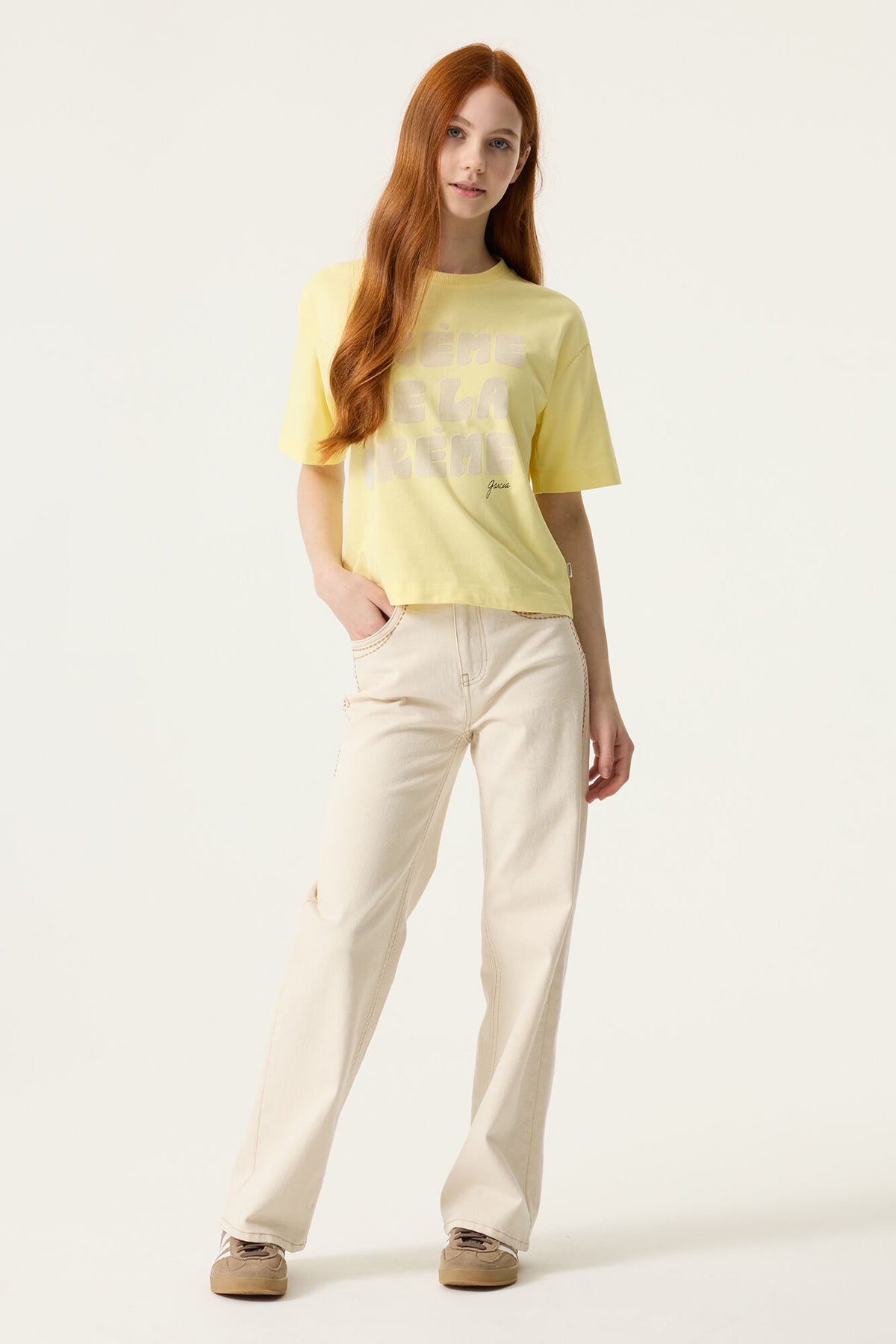 Garcia Gelbes T-Shirt