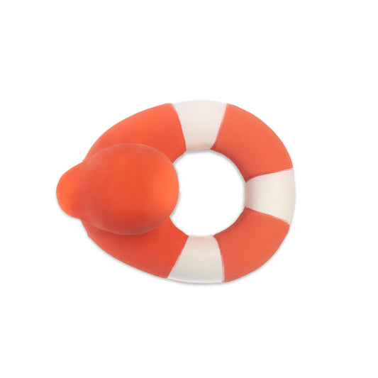 Oli & Carol Beißspielzeug - Badeente Floatie the Duck Rot