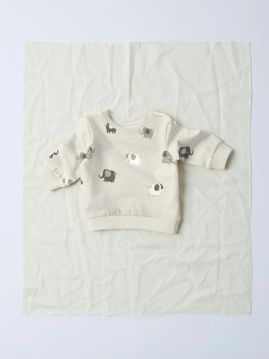 Name it Sweatshirt mit Elefantenprint aus Bio-Baumwolle