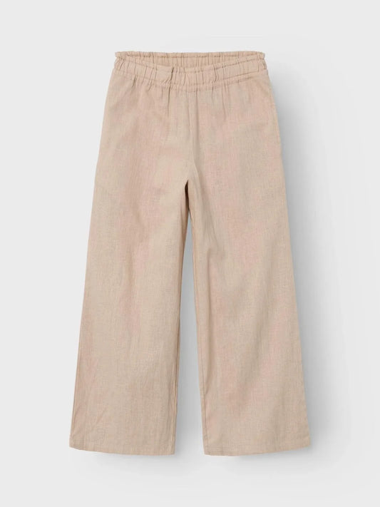 Name it Leichte Hose Wide Fit mit Leinenanteil