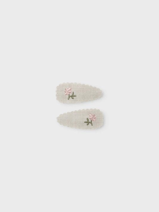 Lil'Atelier Spängchen mit aufgestickten Blumen