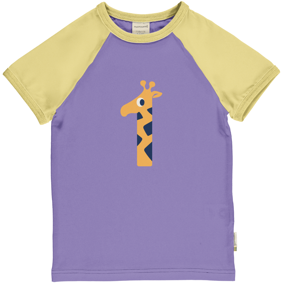 Maxomorra T-Shirt Raglan 1 Jahr GOTS