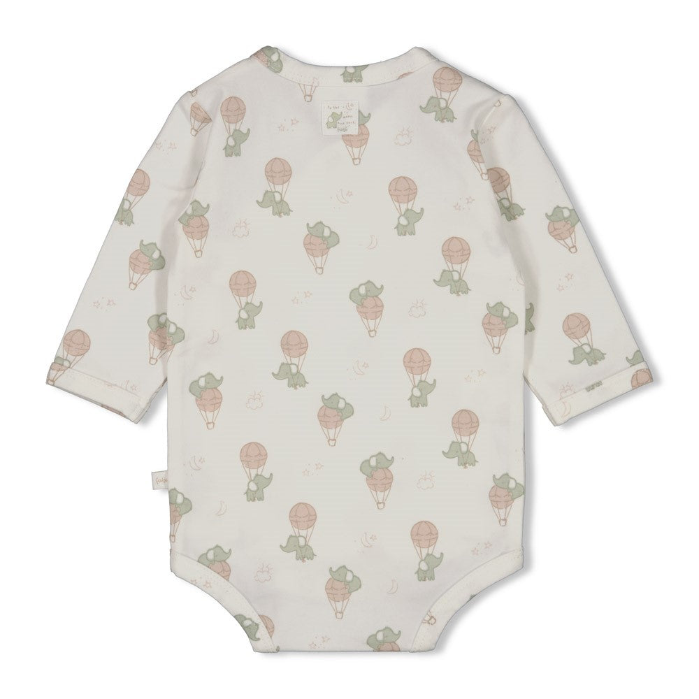 Feetje Wickelbody AOP 'Elephant'