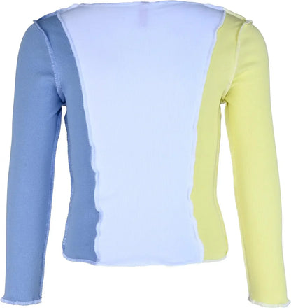 Langarmshirt Patchwork von Blue Effect