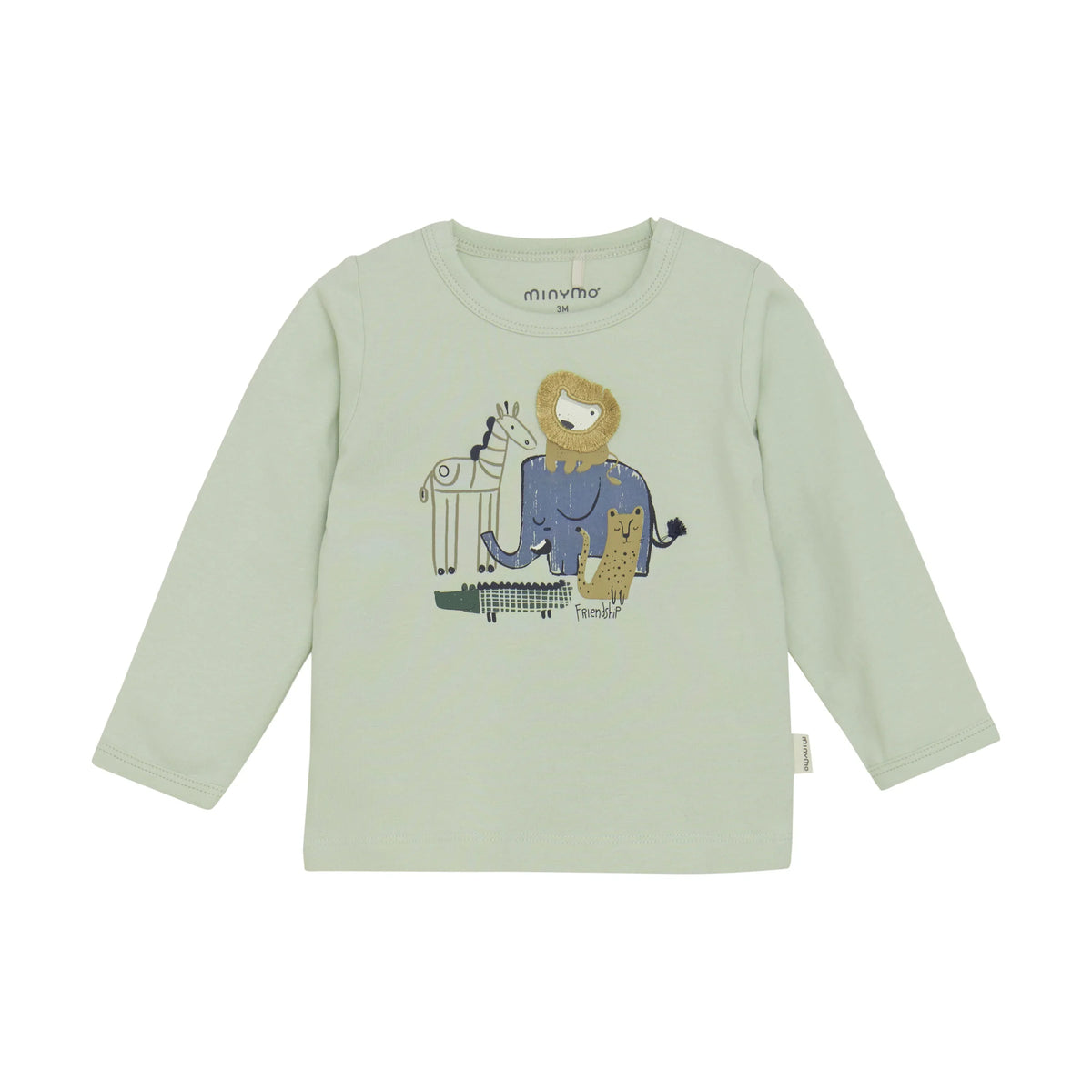 Minymo Langarmshirt mit Safaritieren