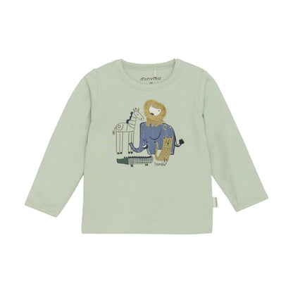 Minymo Langarmshirt mit Safaritieren