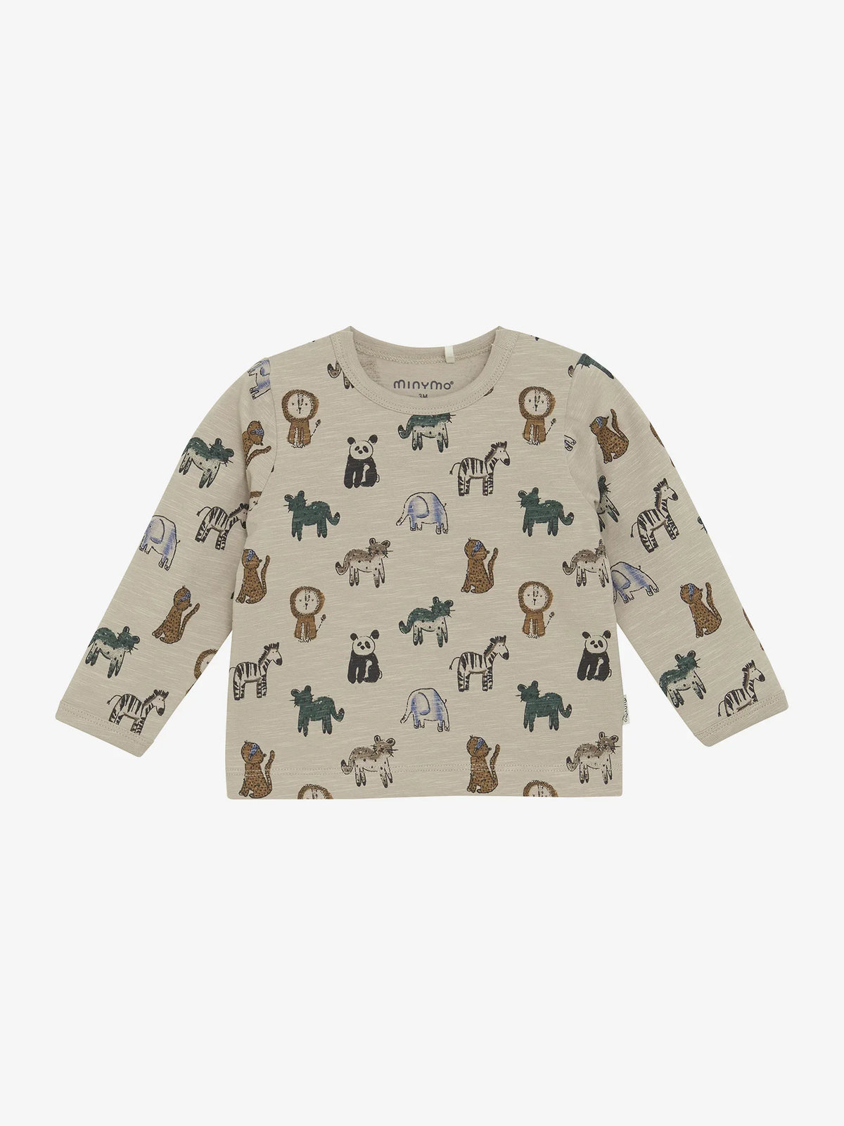 Minymo Langarmshirt mit Tierprint GOTS