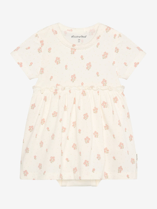 Minymo Bodykleid mit Blümchenprint GOTS