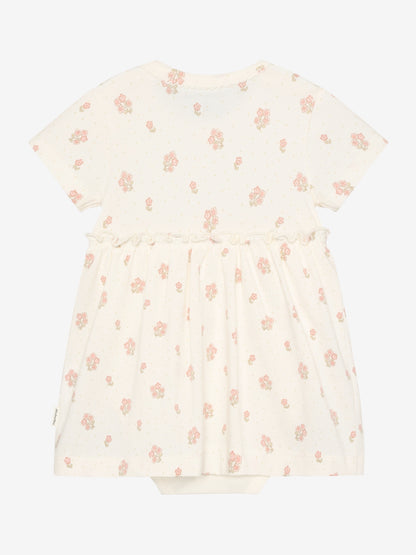 Minymo Bodykleid mit Blümchenprint GOTS