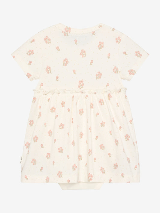Minymo Bodykleid mit Blümchenprint GOTS