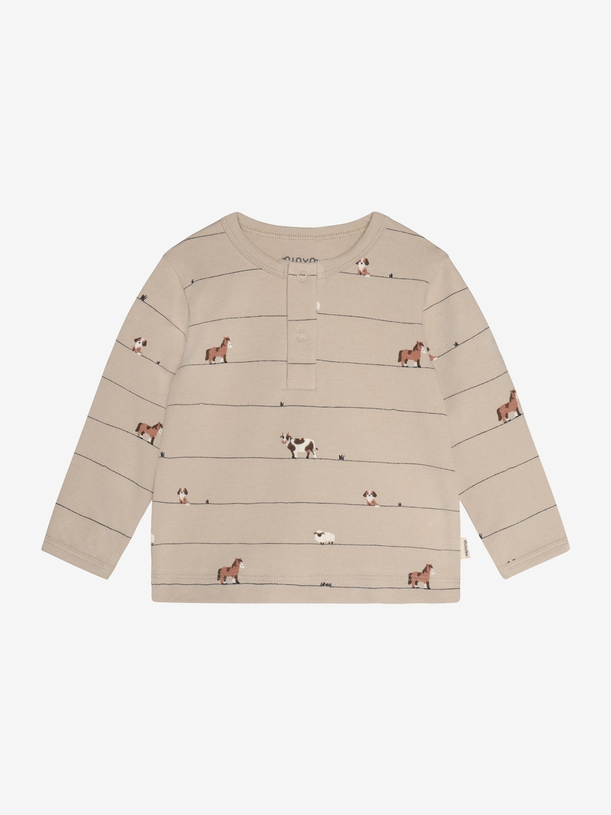 Minymo Langarmshirt mit Tierprint