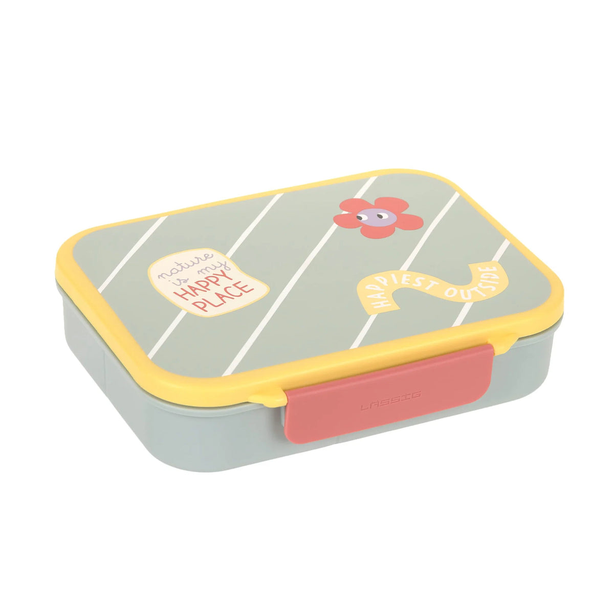 Lässig Brotdose Kinder -  Bento Lunchbox, Happy Trails, Blume