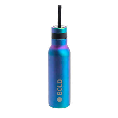 Lässig Edelstahl Kinder Trinkflasche Doppelwandig 500 ml - BOLD, Blau Violett