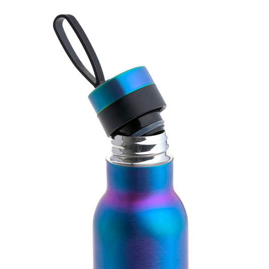 Lässig Edelstahl Kinder Trinkflasche Doppelwandig 500 ml - BOLD, Blau Violett