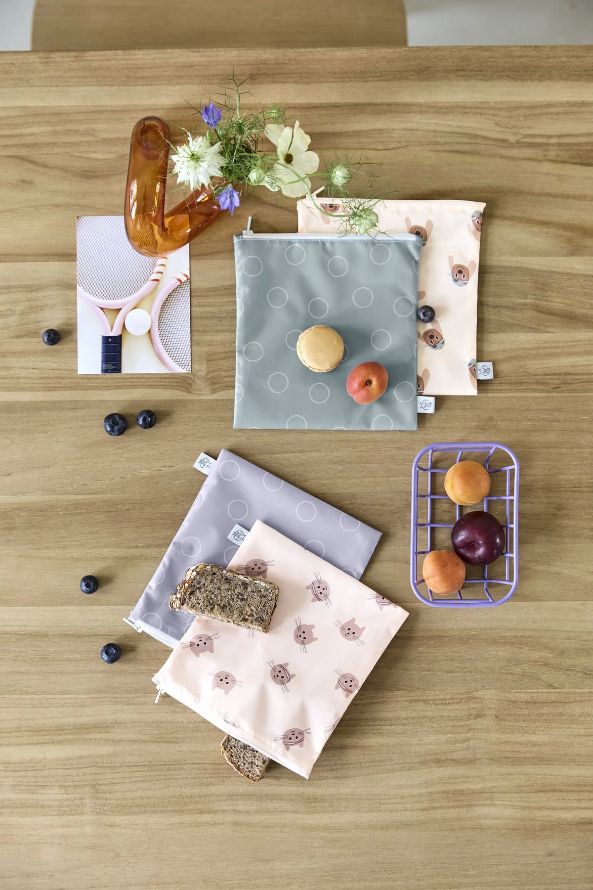 Lässig Frühstücksbeutel (2 Stk) - Snack Bag, Tiny Team, Hund