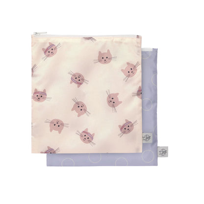 Lässig Frühstücksbeutel (2 Stk) - Snack Bag, Tiny Team, Katze