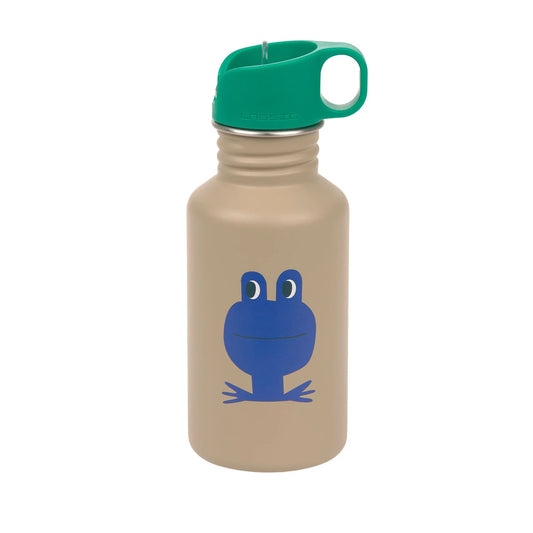 Lässig Edelstahl Kinder Trinkflasche 500 ml - Happy Trails, Frosch