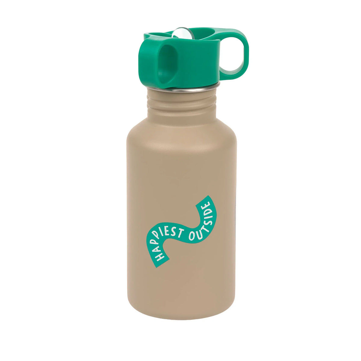 Lässig Edelstahl Kinder Trinkflasche 500 ml - Happy Trails, Frosch