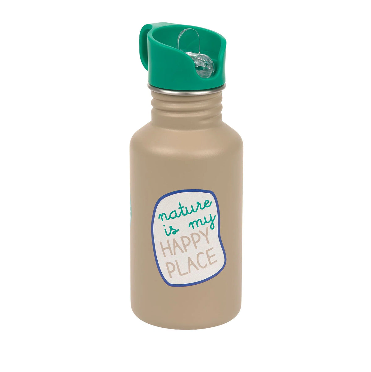 Lässig Edelstahl Kinder Trinkflasche 500 ml - Happy Trails, Frosch