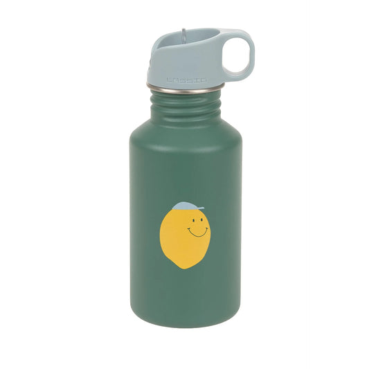 Lässig Edelstahl Kinder Trinkflasche 500 ml - Happy Fruits, Zitrone