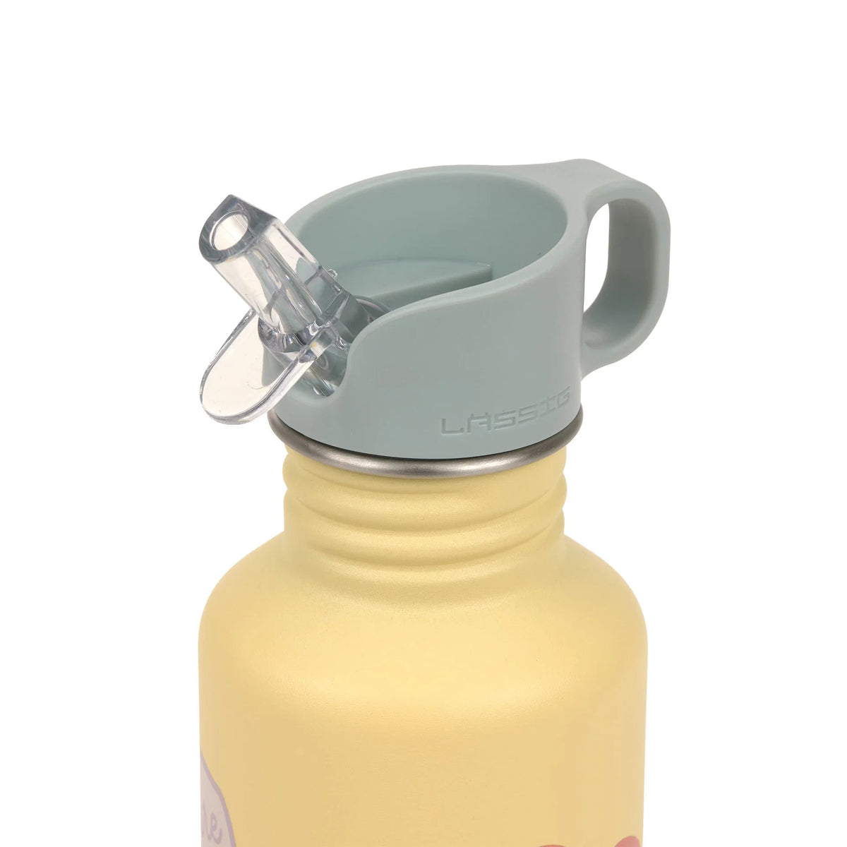Lässig Edelstahl Kinder Trinkflasche 500 ml - Happy Trails, Blume