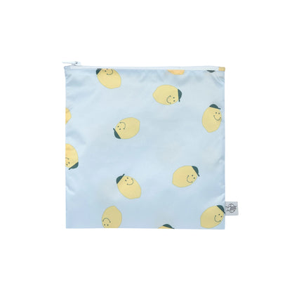 Lässig Frühstücksbeutel (2 Stk) - Snack Bag, Happy Fruits, Zitrone