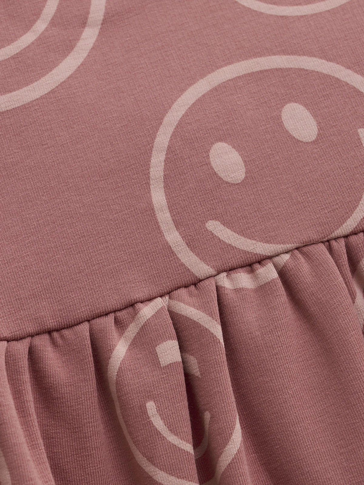 Minymo Sweatkleid mit Smileys GOTS
