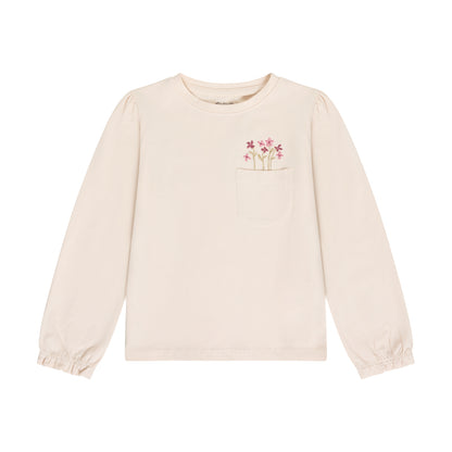 Minymo Langarmshirt mit Stickerei GOTS