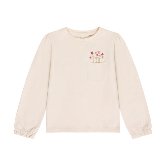 Minymo Langarmshirt mit Stickerei GOTS