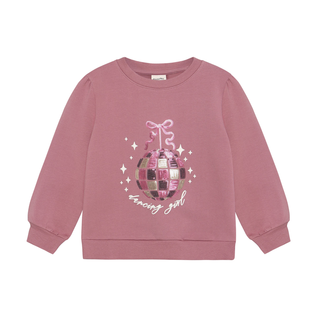 Minymo Sweatshirt mit Glitzerkugel