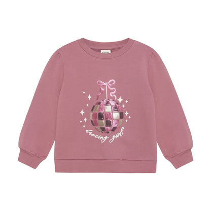 Minymo Sweatshirt mit Glitzerkugel