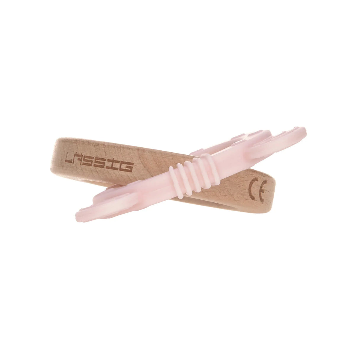 Greifling - Teether 2-in-1 Wood Silicone, Little Chums Mouse von Lässig