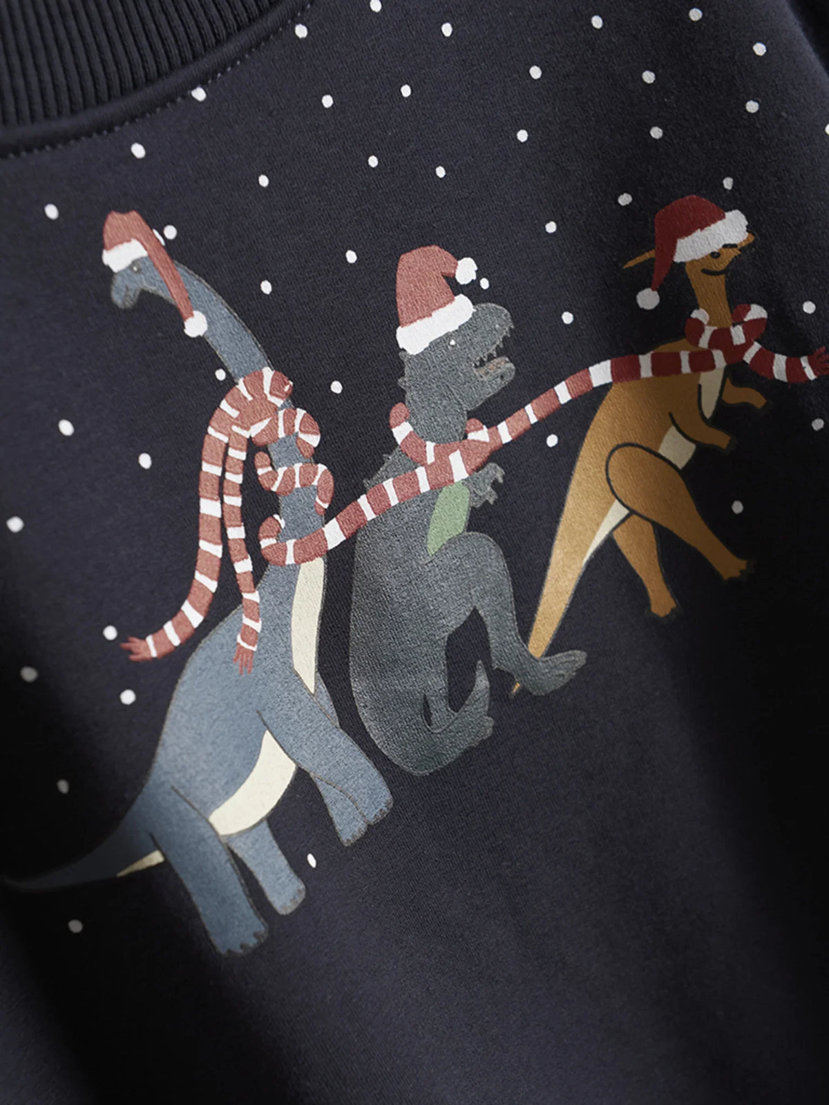 Minymo Weihnachtssweatshirt mit Dinos