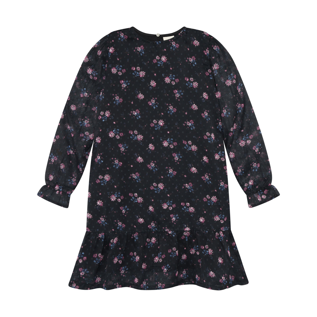 Minymo Kleid Langarm Dobby