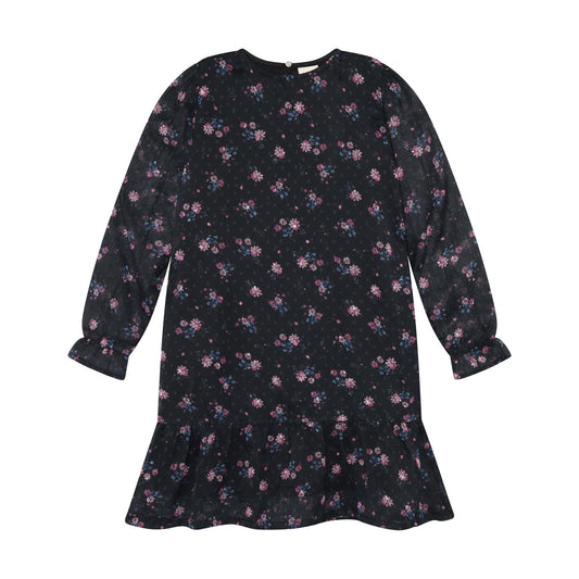 Minymo Kleid Langarm Dobby