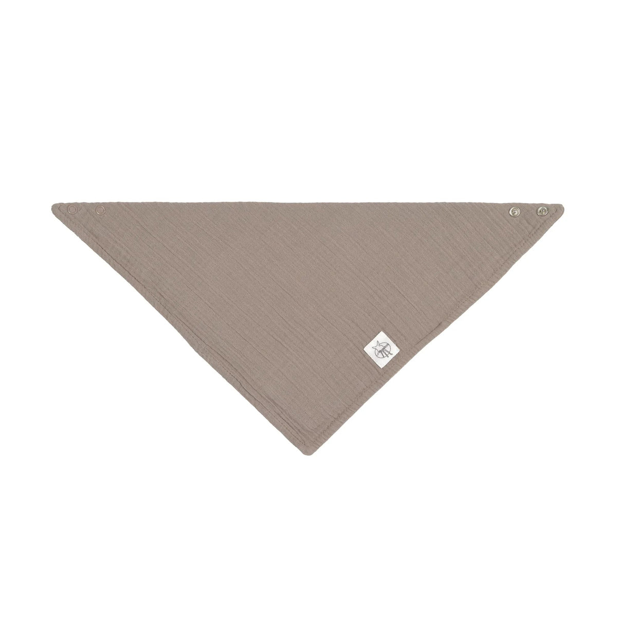 Lässig Dreieckstuch aus Musselin Taupe